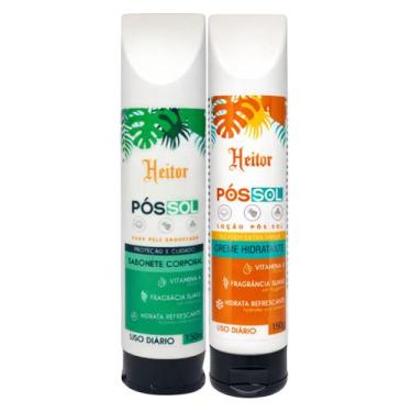 Imagem de Kit Heitor Pós-Sol Sabonete + Hidratante Vitamina A 150g