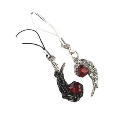 Imagem de Colares De Casal Com Plumas E Strass Vermelhos Para Mulheres E Homens,