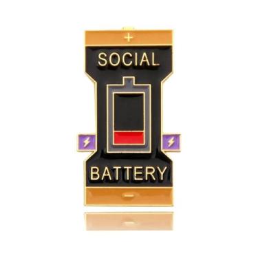 Imagem de Broche Rotativo De Bússola De Cores Esmaltado, Distintivo De Roda De C