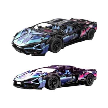 Imagem de Blocos De Montar MOC De Carro Esportivo Técnico Urbano De 1314 Peças P