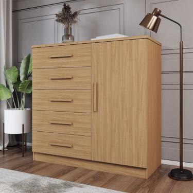 Imagem de Cômoda Divini 1 Porta 5 Gavetas Demolição - Panorama Móveis