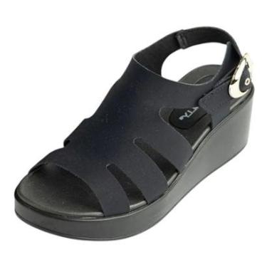 Imagem de Sandalia Feminino Conforto Anabela Solado Medio Piccadilly-Feminino