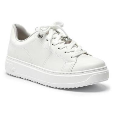 Imagem de Tênis Casual Via Marte 055-023-01 Feminina - Branco-Feminino