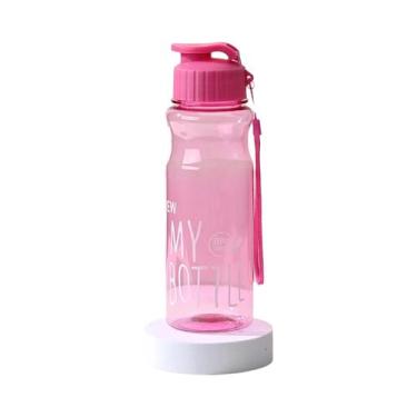 Imagem de Garrafa De Água Transparente De 650ML Portátil Para Escola, Academia, 