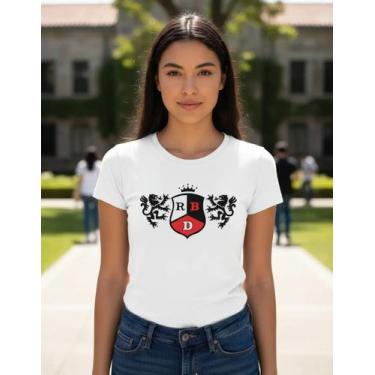 Imagem de Camiseta Baby Look Feminina Rbd Branca Rebelde 100% Algodao - Estampar
