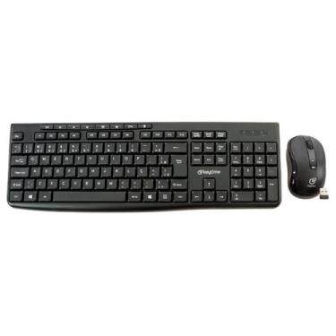 Imagem de Kit Teclado E Mouse Keytime Smarthink Sem Fio Membrana 1600DPI USB 2.0