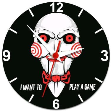 Imagem de Relógio de Parede Jogos Mortais Jigsaw - Gringos House