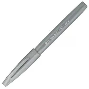 Imagem de Caneta Pincel Brush Sign Pen Cor a Escolha Unidade Pentel,  Cinza