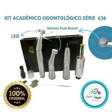 Imagem de KIT ACADEMICO ODONTOLOGICO KAVO SÉRIE 636 CP COM LED LUBRIFICANTE UNIS