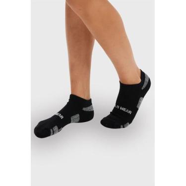 Imagem de Kit 3 Pares de Meias Feminina Algodão Cano Curto Polo Wear Branco, Pre