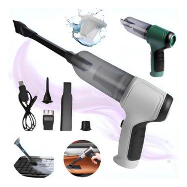 Imagem de Mini Aspirador De Pó Soprador Usb Portátil Recarregável Automotivo - I