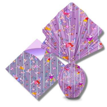 Imagem de Envelope coelho corrida azul pink (35x35 cm.) c/ 25 un. - TAMAROZZI