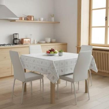 Imagem de Toalha De Mesa Diamante Rendada Encanto Rolo 1,40x50m Vinil PVC - Plas