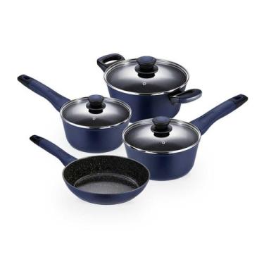 Imagem de Jogo de Panelas para Indução 4 peças Everyday Azul - Oxford