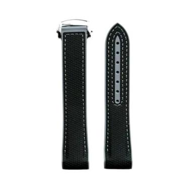 Imagem de Pulseira De Silicone Unissex De 20mm À Prova d'Água Para Omega Swatch 