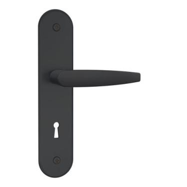 Imagem de Fechadura Interna 814/33 Espelho Preto Fosco 40mm Stam