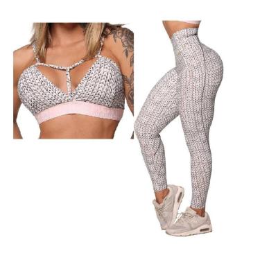 Imagem de Conjunto Calca Legging Hope Comum + Top Tricot White Moving-Feminino