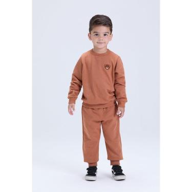 Imagem de Conjunto Infantil Unissex Moletom Felpado com Urso – Inverno-Masculino