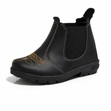 Imagem de Bota Infantil Feminina Cano Baixo Agro Country Jeca Confortável Antide