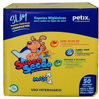 Imagem de Tapete Higienico Super Secão Slim Max - Pacote com 50 Unidades - PETIX