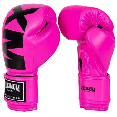 Imagem de Luva de Boxe Maximum MXM Rosa Pink Iniciante Muay Thai Kickboxing-Unissex