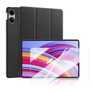 Imagem de Capa couro + película vidro para Xiaomi Redmi Pro 12,1 - Genérica