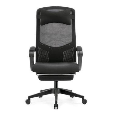Imagem de Cadeira Rise Mode Office 08, Até 100Kg, Ajustável, Nylon, Preto - RM-C