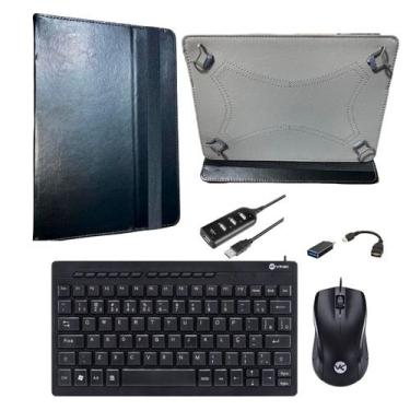 Imagem de Capa Case para Tablet de 10 a 10.5 Polegadas universal + Teclado/Mouse