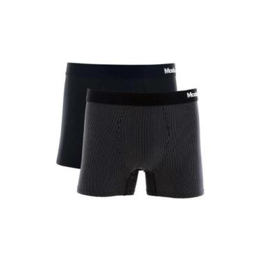 Imagem de Kit/2 Cueca Boxer Mash 151.01 Masculina Microfibra T. P/GG, G, Pt00, P