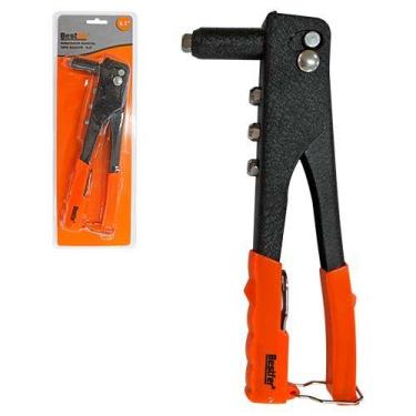 Imagem de Alicate Rebitador Manual 9,5" Ferramenta Profissional com 4 Pontas Bes
