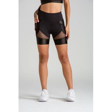 Imagem de Short LARULP Denver Carrie Sport Preto Tule, M