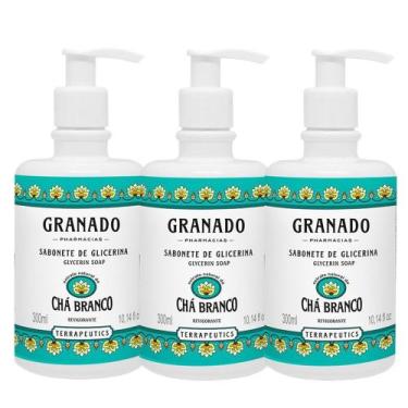 Imagem de Kit 3 Sabonete Líquido Granado Chá Branco Mãos e Corpo Terrapeutics 30