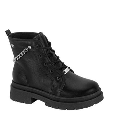 Imagem de Bota Coturno Juvenil Menina Acessórios Molekinha 2182.109 - Preto - 31