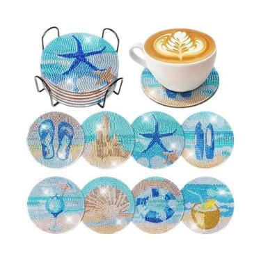 Imagem de Kit De Pintura Diamante Oceano DIY Para Iniciantes Adultos - 8 Peças C