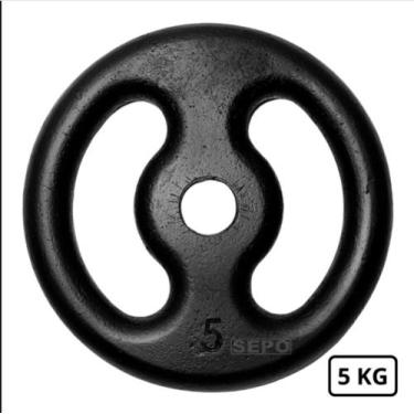 Imagem de Anilha Emborrachada 5 Kg - K192 - Kaemy