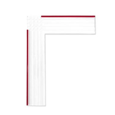 Imagem de Ferramenta De Posicionamento De Papel Régua L 19x25cm - Generic