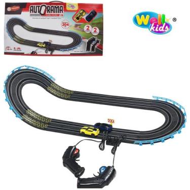 Imagem de Pista Autorama Possantes Double Racing 304cm 23 Pecas A Pilha - WELLKI