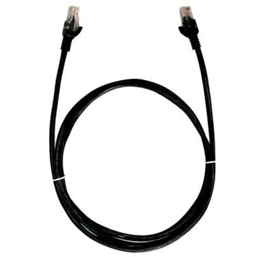 Imagem de Cabo de Rede UTP (Patch Cord) RJ45 Cat 6 - 10 metros - Preto - Plus Ca