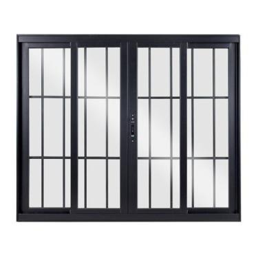 Imagem de Janela de Alumínio de Correr 120x150x8cm 4 Folhas Vidro Liso Topsul Es