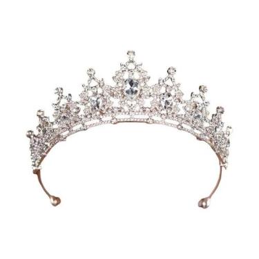 Imagem de Tiaras E Coroas De Cristal Barroco Para Mulheres, Acessórios De Cabelo