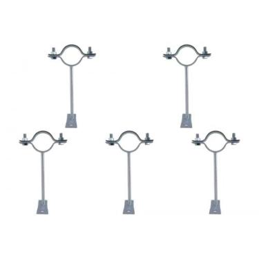 Imagem de Kit C/5 - Para-Raio Suporte Para Tubo Protecao 1.1/2''Cha... - Raycon