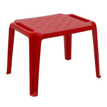 Imagem de Mesa Infantil Dona Chica Empilhável Livre de Materiais Tóxicos Vermelho Tramontina 50CM