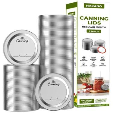 Imagem de Tapas para Conservas Nazano 156 piezas 70 mm Boca Regular Plata