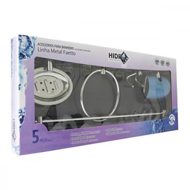 Imagem de Acessorio P/Banheiro 5Pc Hidrolar Cromado
