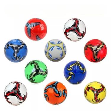 Imagem de Kit 10 Bolas de Futebol Campo N5 Tamanho Oficial Costura Reforçada Sin