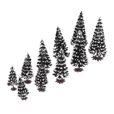 Imagem de Fancyes Pinheiro de neve para parque ferroviário modelo cenário de árvores 1:70-1:200 N HO Escala TT