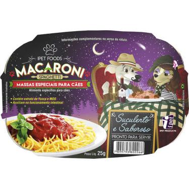 Imagem de Massas Ipet para Cães Adultos Sabor Carne Macaroni Spaghetti - 25g