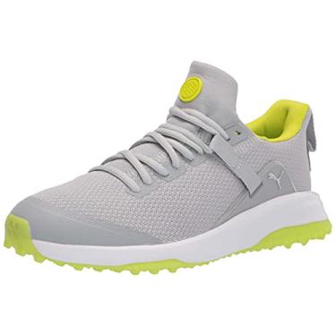 Imagem de PUMA Masculino Nylon Sapato De Golfe Fusion Evo, High Rise-Limepunch, 8 De Largura High Rise-Limepunch