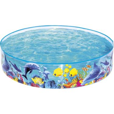 Imagem de BESTWAY Piscina Redonda 946L Azul com Estampa do Fundo do Mar