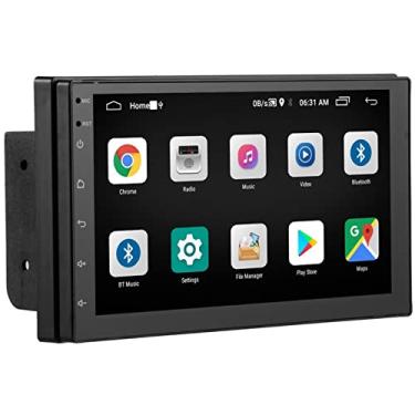 Imagem de 2 din carro estéreo android gps 2 din autorrádio bluetooth 7 polegadas tela sensível ao toque com wi-fi usb/fm rádio/mp5 câmera de visão traseira link espelho